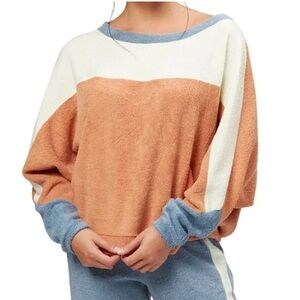 Free People Blue Monday Fleece Pullover - NWT